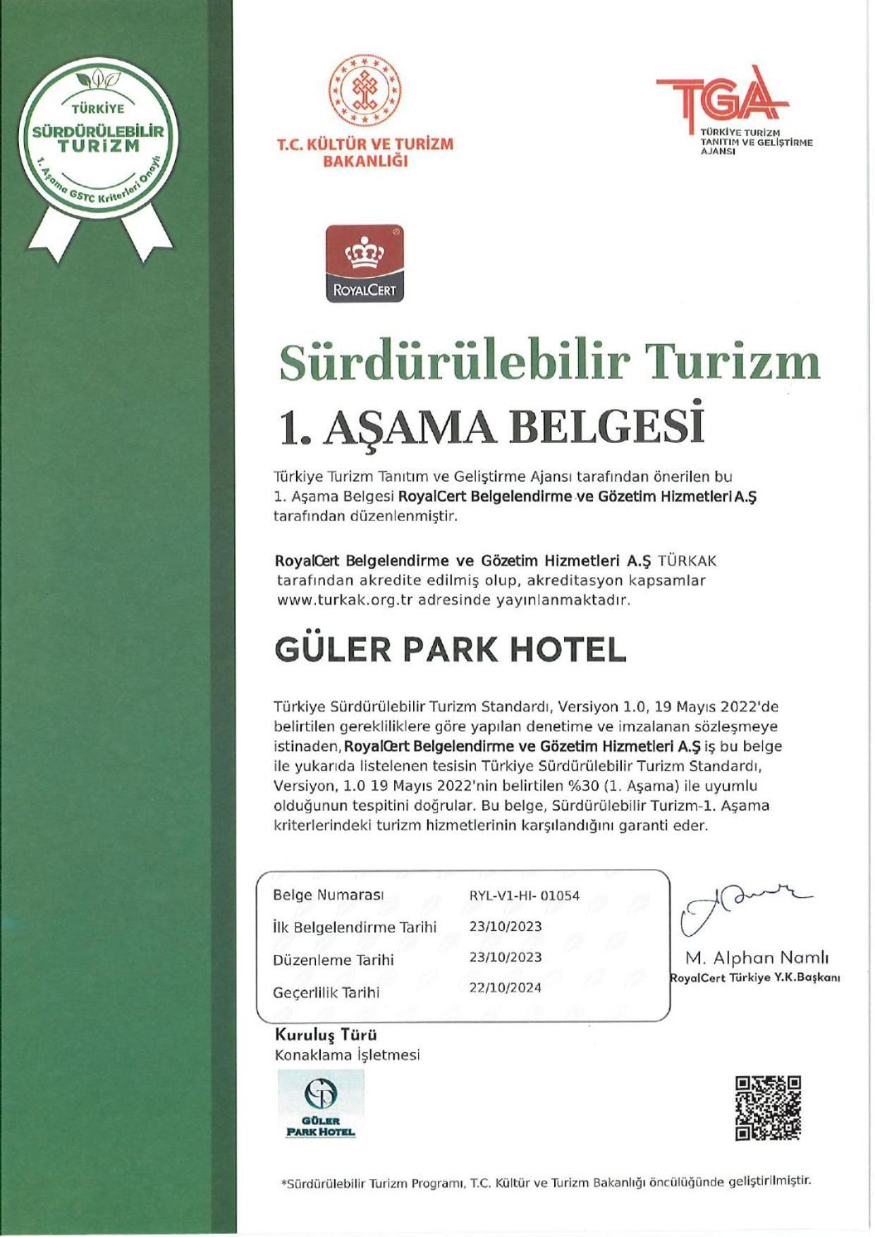 Goeruekle Gueler Park Hotel Eksteriør billede